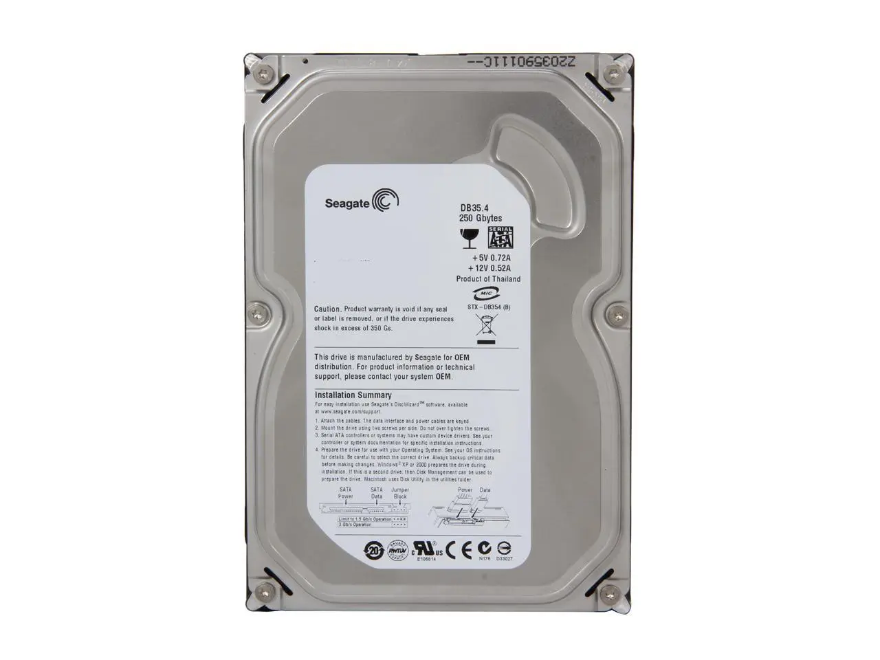 HDD SEAGATE 250GB